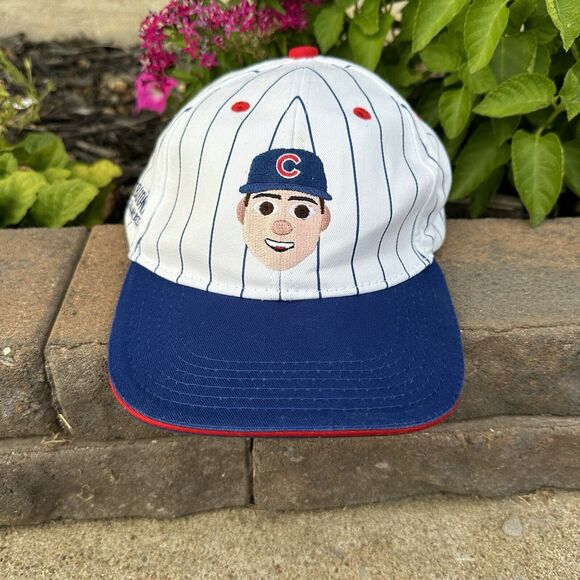 Anthony Rizzo Chicago Cubs Emoji Face SGA Buona Promo Adjustable Hat Cartoon MLB - Picture 1 of 8